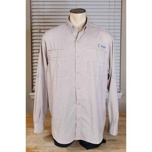Columbia Size Large Men's PFG Tamiami Long Sleeve Stretch Shirt